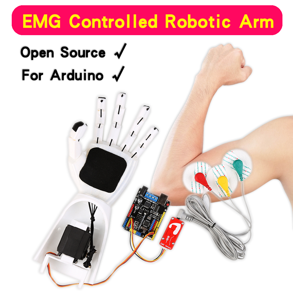 Arduino Robot - Emg Sensor Robotarm Elektrische Spiersignaalsensor Robotarm,