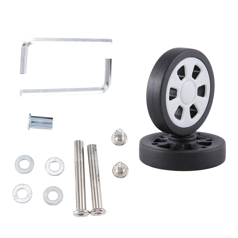 Caster Wheel - ABQR 55X12mm Bagagewielen Vervanging Slijtage PU