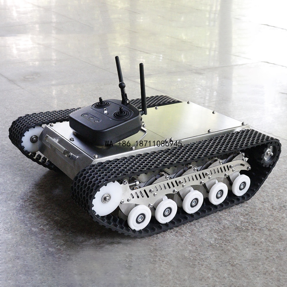 Robot Chassis - Rubbertrack robot chassis platform met uitstekende