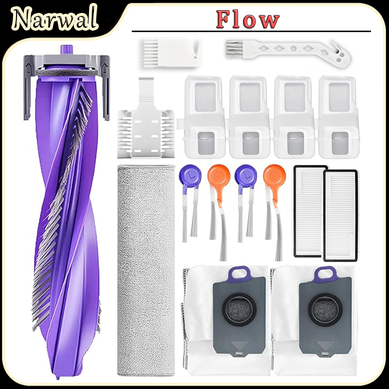 Robot Track - Accessoires voor Narwal Flow robotstofzuigers: hoofdborstel,