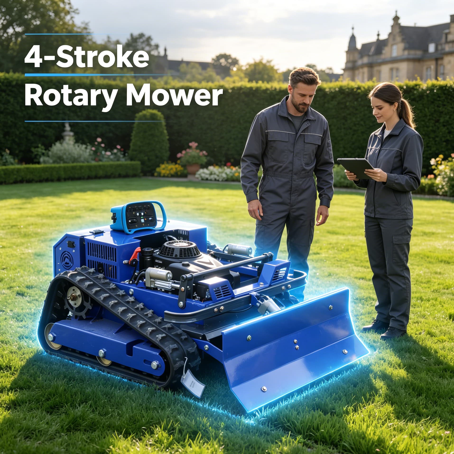 Robot Chassis - Aangepaste RC intelligente grasmaaier, zelfrijdende flailmaaier