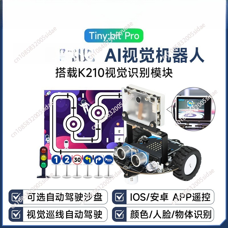 Robot Car Kit - Intelligente autorobot AI visuele herkenning onbemand