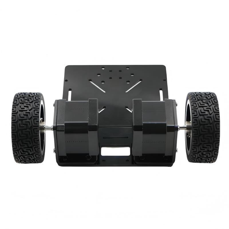 Tracked Robot Chassis - 3WD robotauto met DC- of stappenmotor,