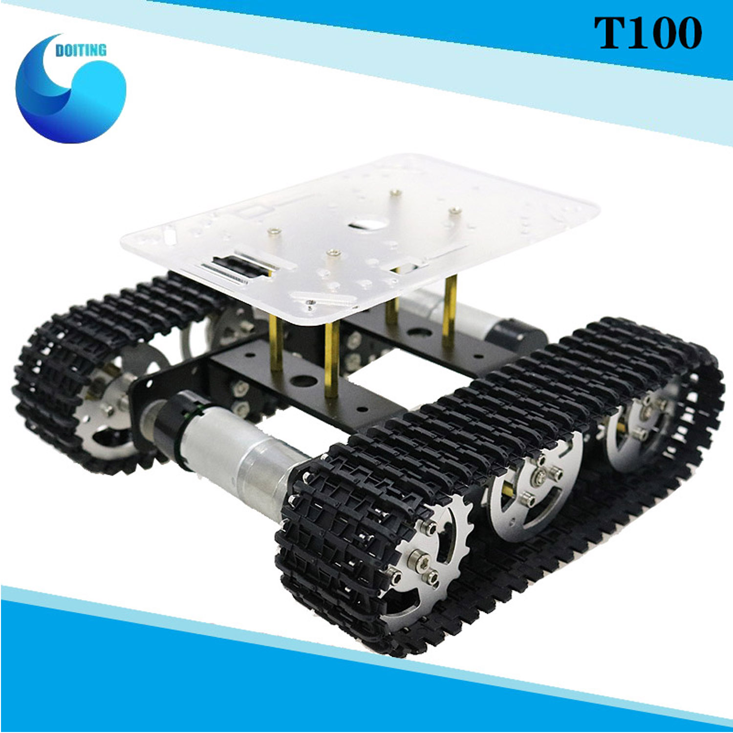 Tracked Robot Chassis - RC Metalen Robot Tank Auto Chassis