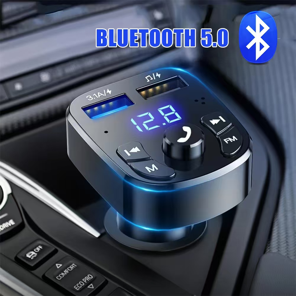 Robot Bluetooth Car - Auto handsfree Bluetooth-compatibel 5.0 FM-zender Snel