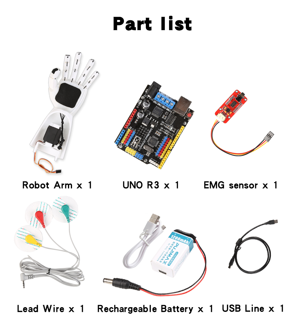 Emg Sensor Robotarm Elektrisch - Arduino Robot recensie en prijs