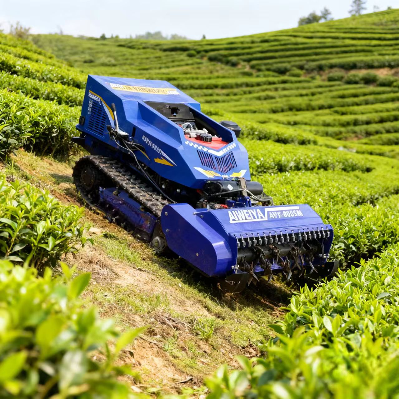 Op maat gemaakte benzine grasm - Robot Chassis recensie en prijs