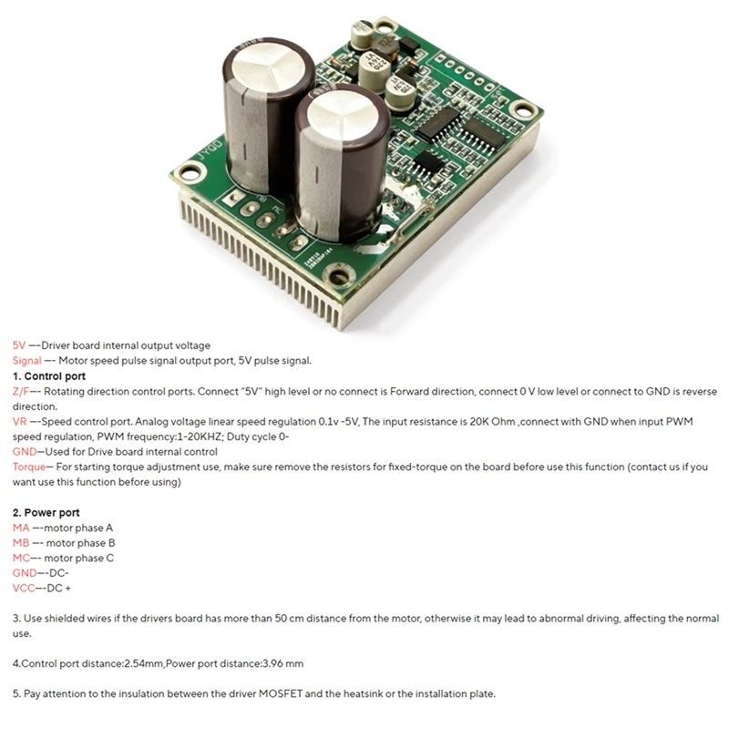 Y43A-JYQD-V6.5E 36V-72V BLDC M - Motor Driver Module recensie en prijs