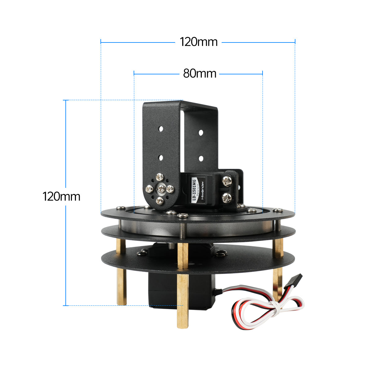 Hiwonder ongemonteerde 2 DOF P - Pan Tilt Bracket recensie en prijs