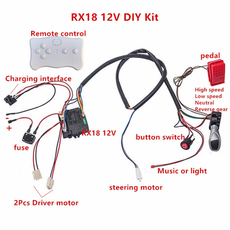 Kind elektrische auto DIY gemo - Robot Car Kit recensie en prijs
