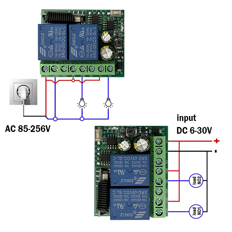 DC 9V 12V 24V AC 85-250V 2CH R - Motor Driver Module recensie en prijs