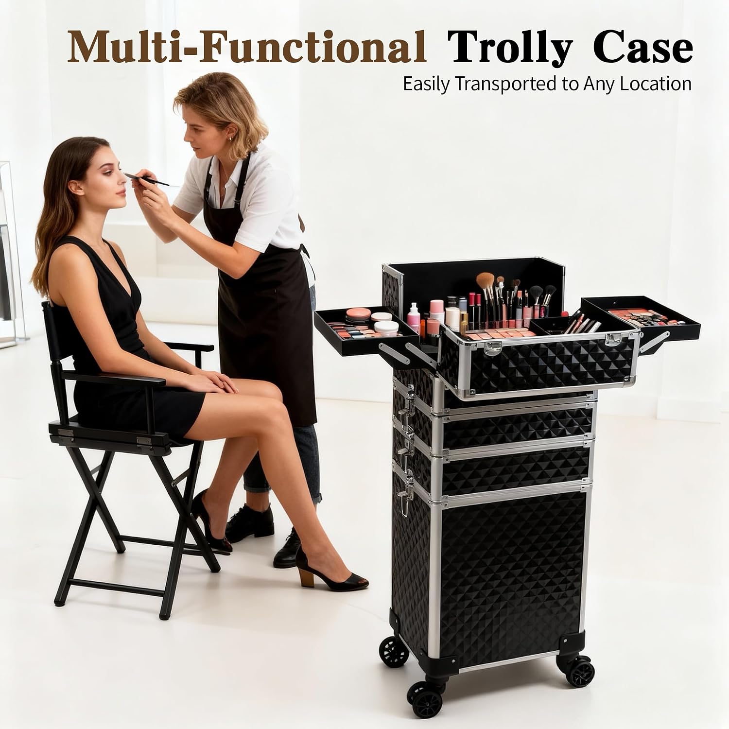 Rollende make-up koffer, cosme - Caster Wheel recensie en prijs