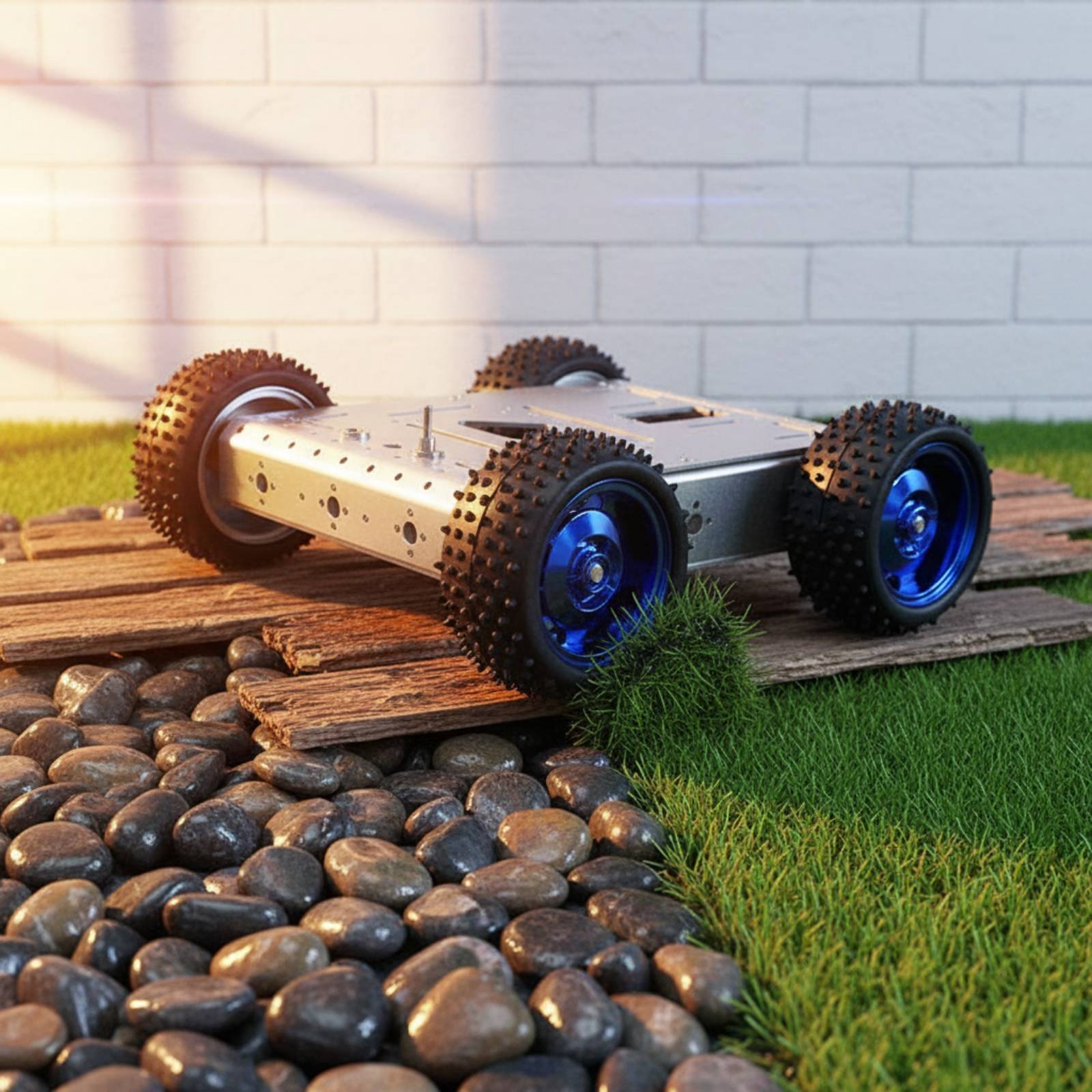 4WD Smart Car-chassis 1,5 kg l - Robot Car Kit recensie en prijs