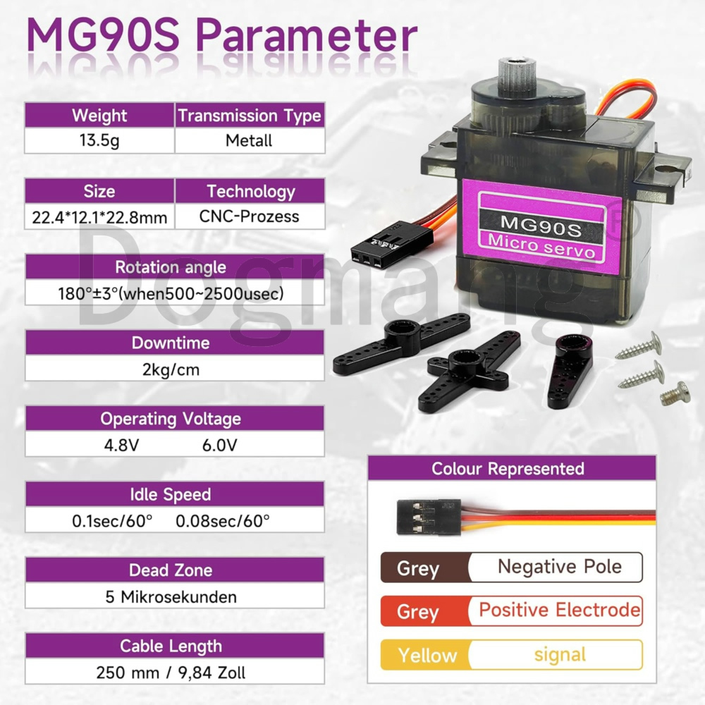 MG90S Servo 1/2/4/10/20/50 Stu - Micro Servo recensie en prijs