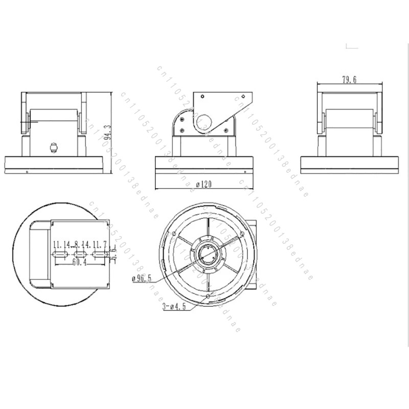 RS485 elektrische pan-tiltbeug - Pan Tilt Bracket recensie en prijs