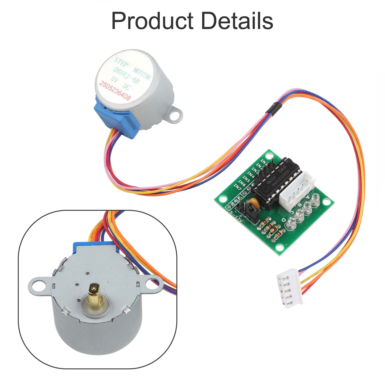 5V stappenmotor 28 mm met ULN2 - Uln2003 Driver recensie en prijs