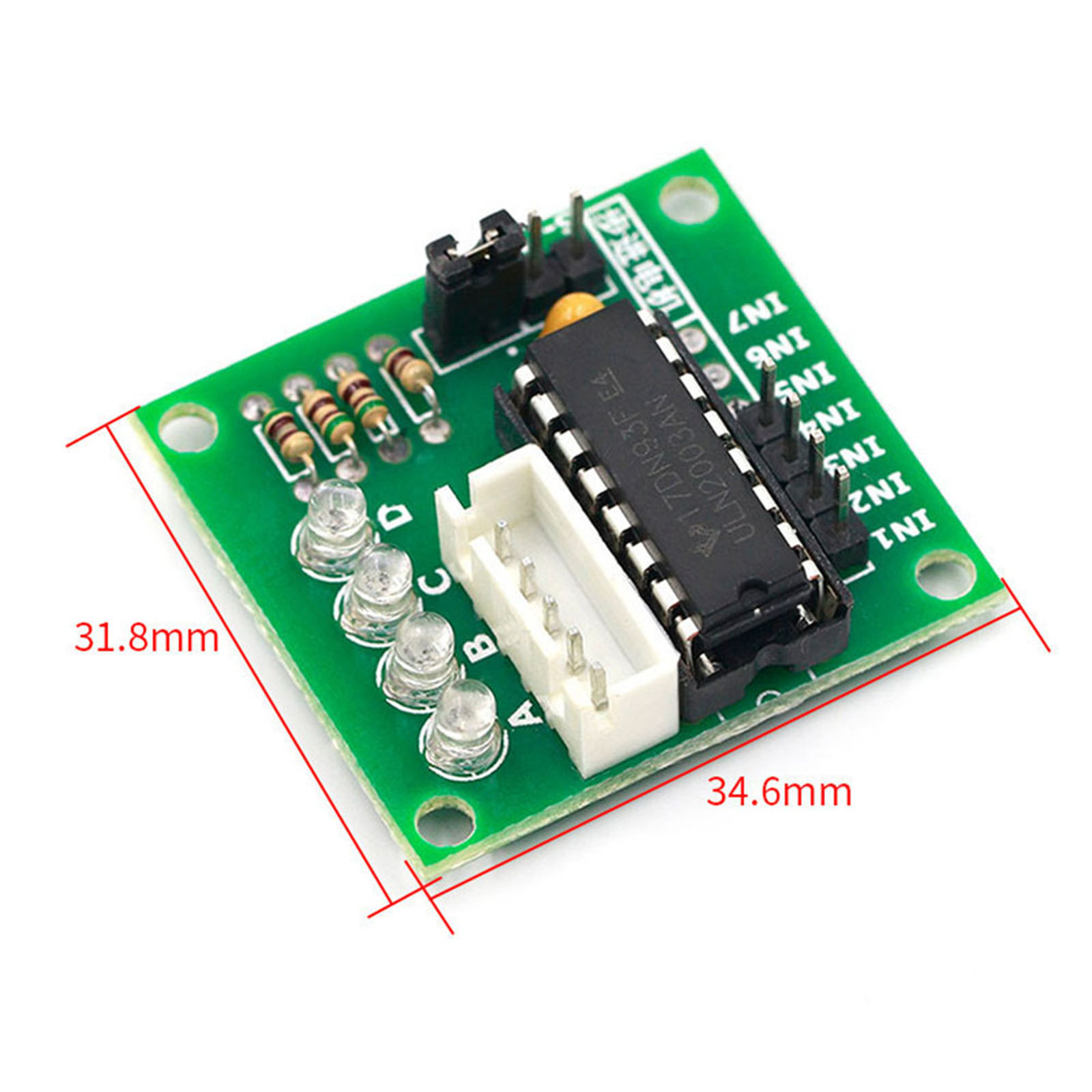 5V stappenmotor 28 mm met ULN2 - Uln2003 Driver recensie en prijs