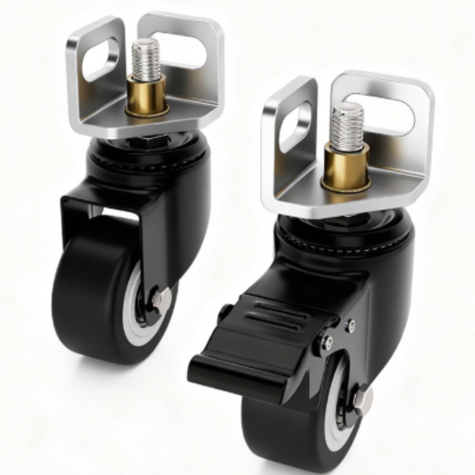 4 stuks hoekstalen zwenkwielen - Caster Wheel recensie en prijs