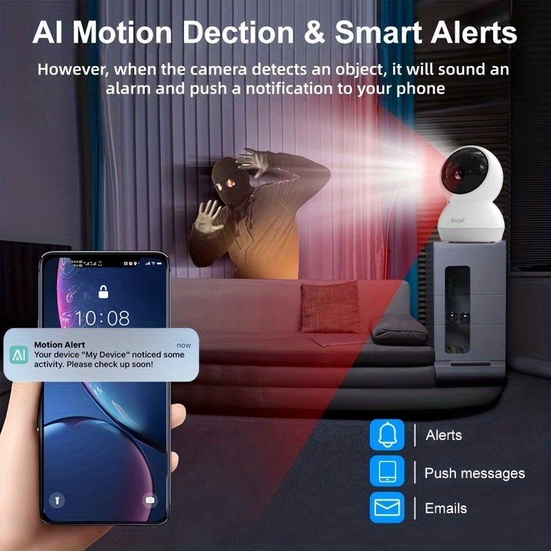 3K Huisdiercamera met telefoon - Pan Tilt Bracket recensie en prijs