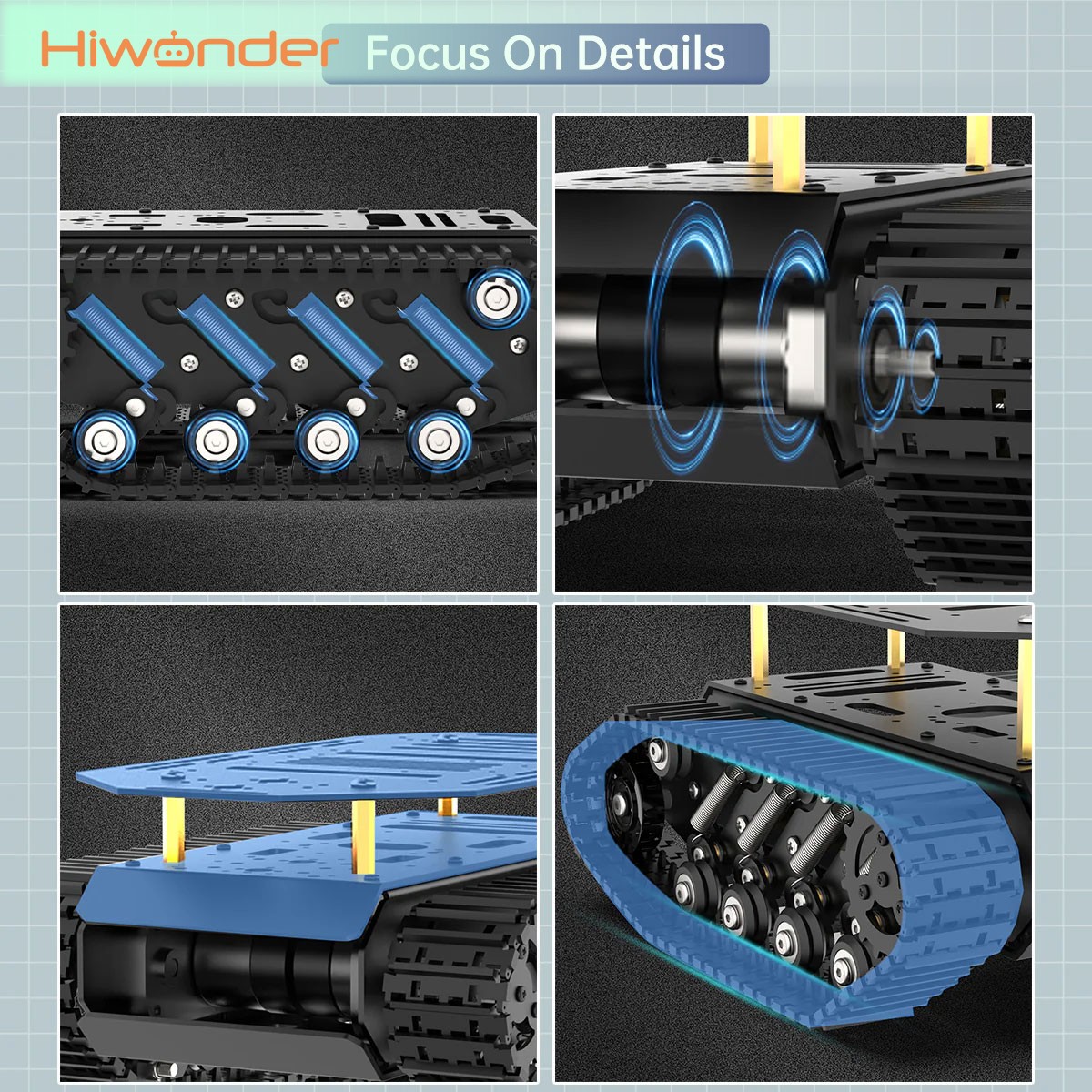Hiwonder Tracked Tank Robot Ch - Tracked Robot Chassis recensie en prijs