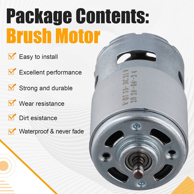 775 DC 21V kleine borstelmotor - Dc Motor recensie en prijs